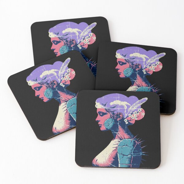 Item preview, Vintage Symbolic Woman Profile With Feather Blossom Armor designed and sold by Amanda's Factory.