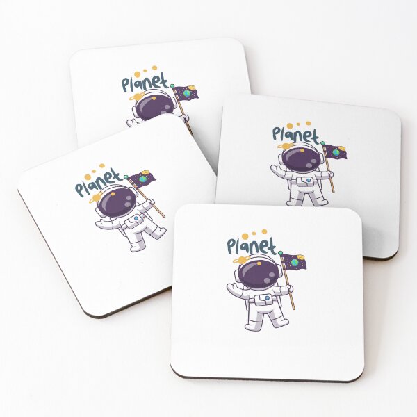 Item preview, Cute Astronaut with Planet Flag  designed and sold by AchraffPrint.