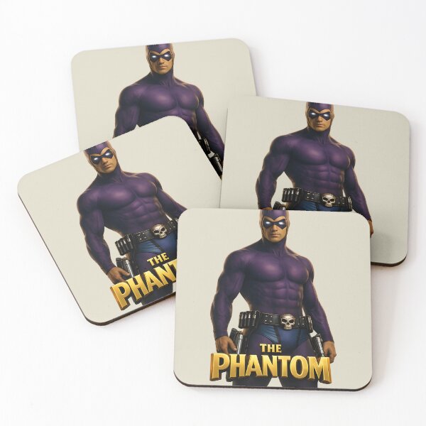 Item preview, The Phantom ? Classic Superhero in Purple Suit with Guns – Epic 3D Comic Art designed and sold by Imagetore.