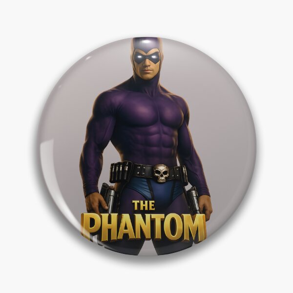 Item preview, The Phantom ? Classic Superhero in Purple Suit with Guns – Epic 3D Comic Art designed and sold by Imagetore.