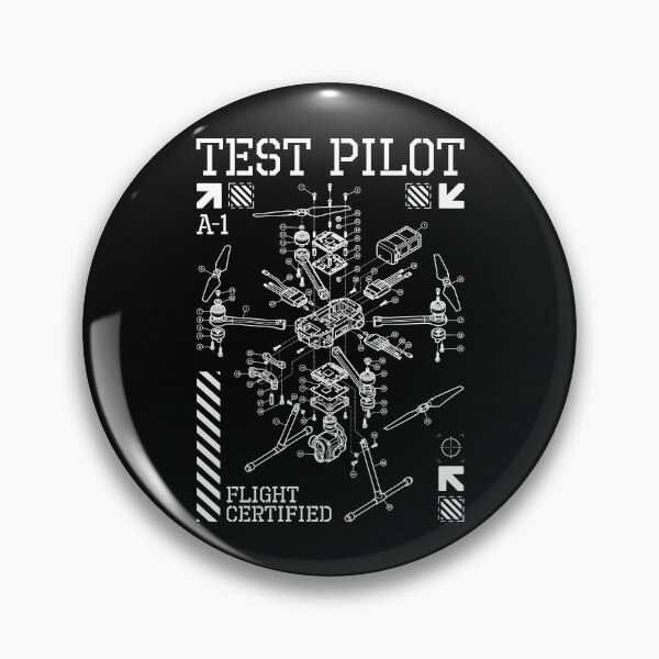 Item preview, Drone Lover Quadcopter Flyer Test Pilot Technical Diagram designed and sold by GrandeDuc.