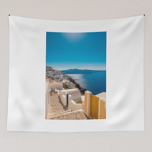 Item preview, Santorini with a view of the sea designed and sold by BenCoStyle.