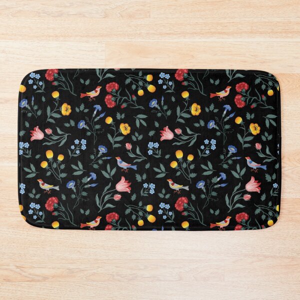 Item preview, Enchanted Folk Garden - Flowers and Birds Seamless Pattern designed and sold by KojourinArt.