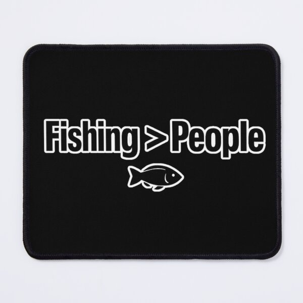 Item preview, Fishing Over People Funny Introvert Angler Design – Minimalist Fishing Quote Gift for Fishermen & Outdoor Lovers designed and sold by Ladys-Gents.