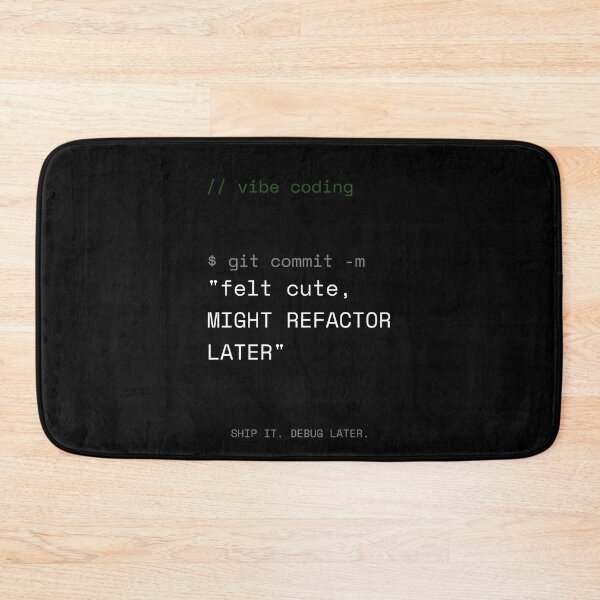 Item preview, Git Commit Vibe Coding designed and sold by wagnerps.