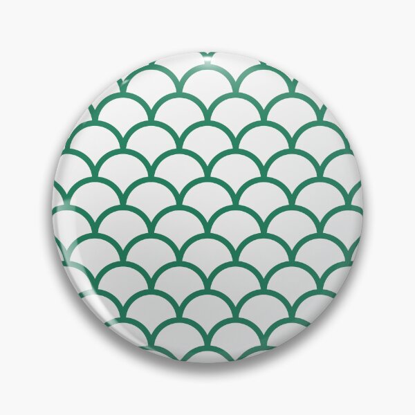 Item preview, White And Green Scales Pattern designed and sold by pattern-archive.