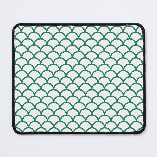 Item preview, White And Green Scales Pattern designed and sold by pattern-archive.