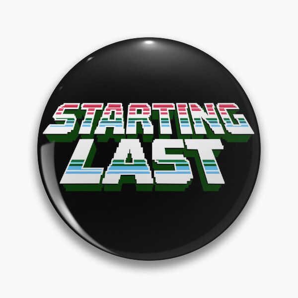 Item preview, Starting Last Retro 8-Bit Pixel Art Text Logo Design – Gamer Vibes designed and sold by CLUB SODA KID DESIGNS.