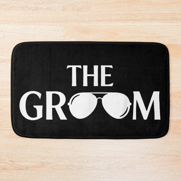 Item preview, The Groom Wedding Party Bachelor Celebration With Aviator Sunglasses Bold Modern Typography designed and sold by WilliaMaler.