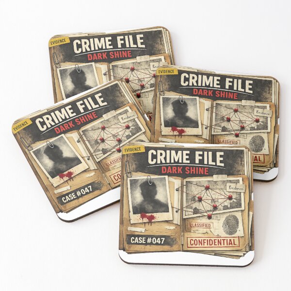 Item preview, Dark Shine Crime File – True Crime Investigation Design designed and sold by darkshinestore.