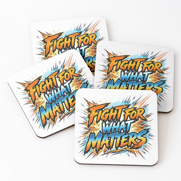 Item preview, Fight For What Matters Typography – Dynamic Anime Motivational Streetwear Design designed and sold by Grimmer’s Gallery.
