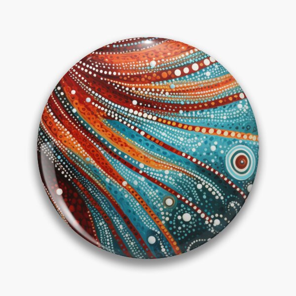 Item preview, Aboriginal Inspired Dot Art - The Serenity of Fire and Cold designed and sold by GrinGalore.