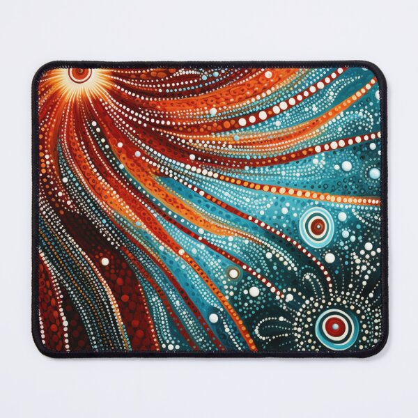 Item preview, Aboriginal Inspired Dot Art - The Serenity of Fire and Cold designed and sold by GrinGalore.