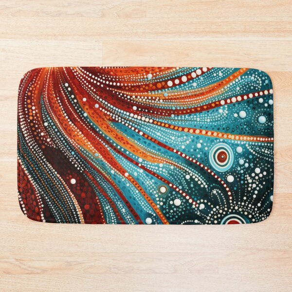 Item preview, Arte de puntos de inspiración aborigen: la serenidad del fuego y el frío. designed and sold by GrinGalore.