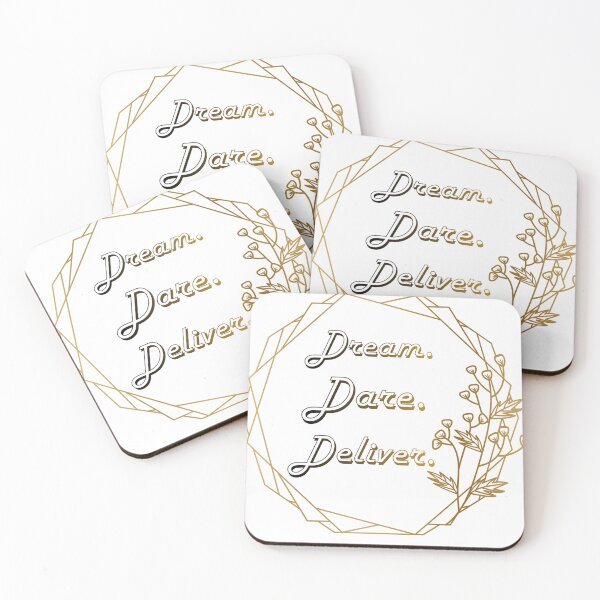 Item preview, Dream Dare Deliver Motivational Quote Design designed and sold by PrataeAesthetics.