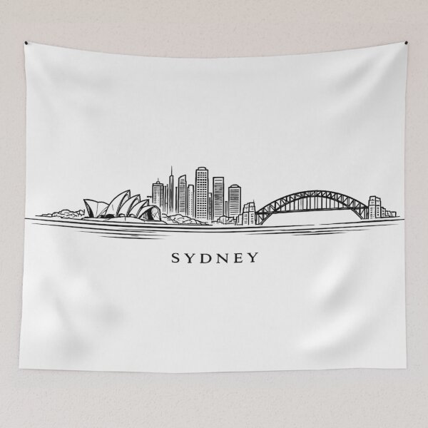 Item preview, Sydney Line Art | Sydney Skyline Outline | Opera House Harbor Bridge Minimalist Illustration designed and sold by CLOUTKULT.
