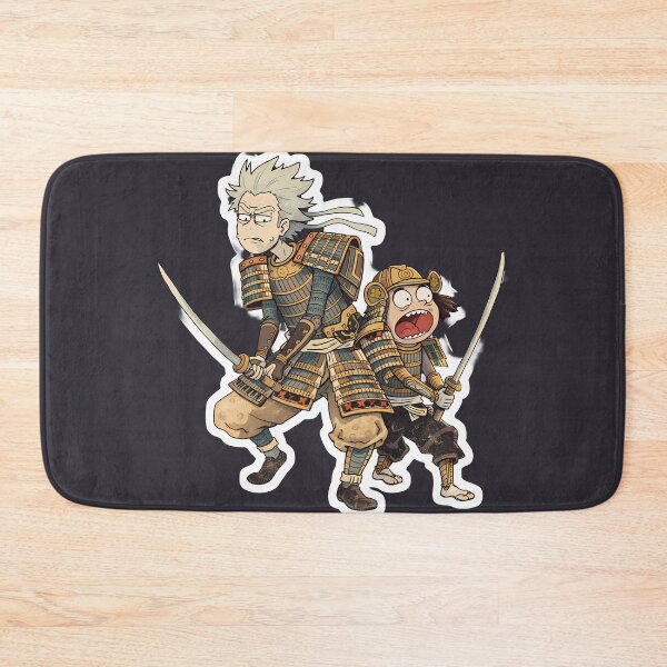Item preview, Funny Samurai Duo Sticker – Grumpy Master & Crazy Sidekick Anime Style designed and sold by LYZ7VANI.