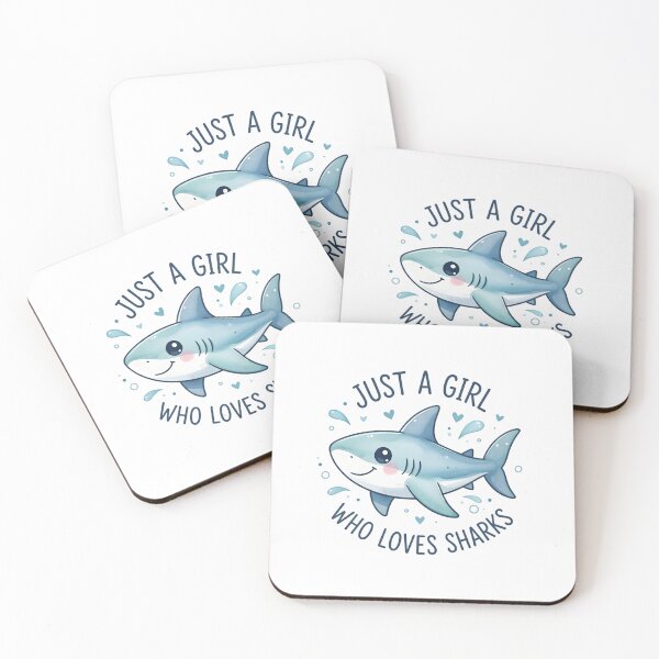 Item preview, Just a Girl Who Loves Sharks designed and sold by TshirtsOnline-.