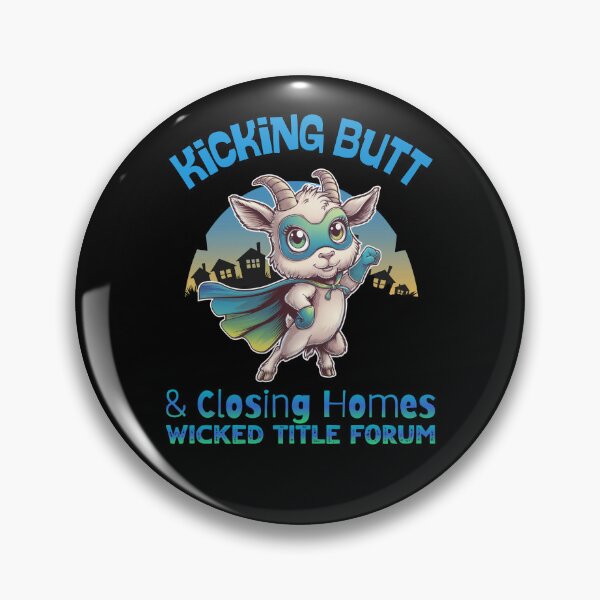Item preview, Kicking Butt and Closing Homes – Superhero Goat for Real Estate designed and sold by Wicked Title.