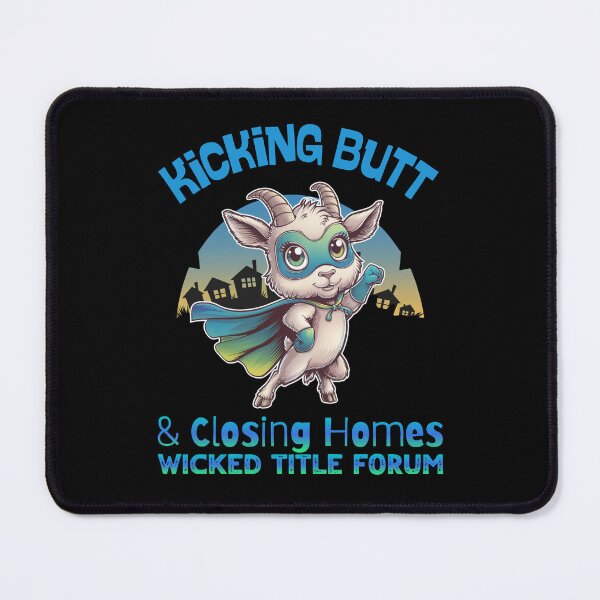 Item preview, Kicking Butt and Closing Homes – Superhero Goat for Real Estate designed and sold by Wicked Title.