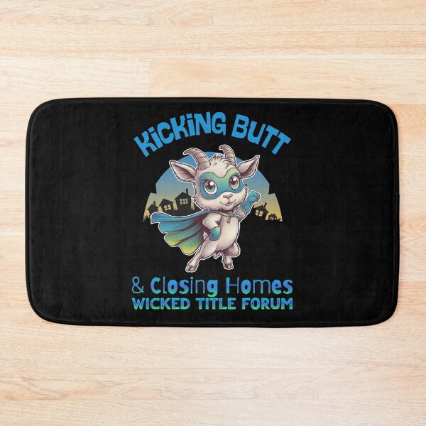 Item preview, Kicking Butt and Closing Homes – Superhero Goat for Real Estate designed and sold by Wicked Title.