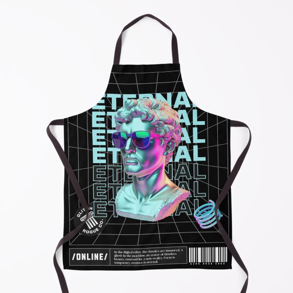 Item preview, Cyberpunk Vaporwave David Statue, Glitch Aesthetic Futuristic Sculpture Graphic Tee designed and sold by GlitchRogue.