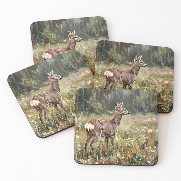 Item preview, Roe Deer In Summer Forest Meadow designed and sold by Vista Atelier.