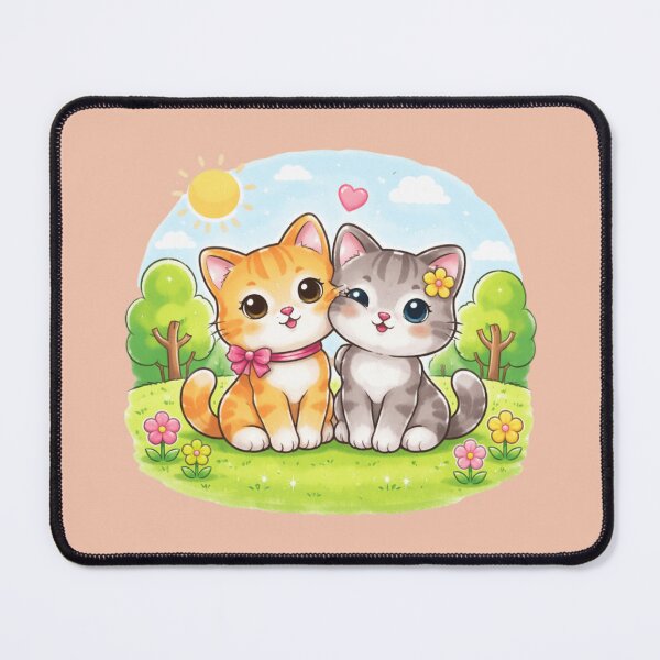 Item preview, "Furry Friends: Soft-Toned Kawaii Kitties Together" designed and sold by MarZeDesigns .