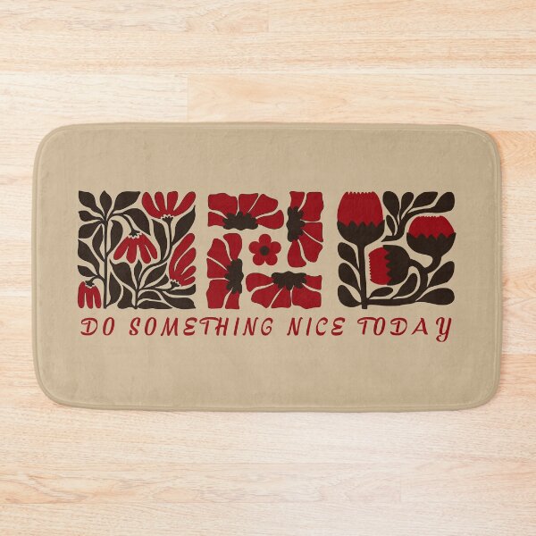 Item preview, Do Something Nice Today – Floral Positive Quote Design designed and sold by Novalineastudio.