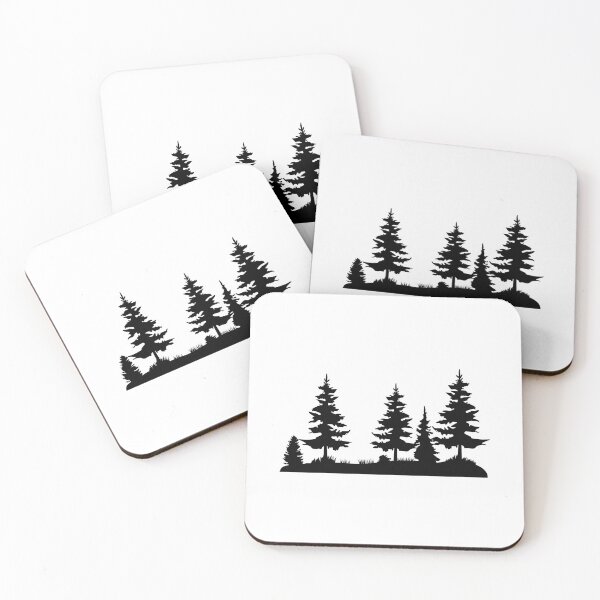 Item preview, Pine Forest Silhouette  designed and sold by MagnoliaLake.