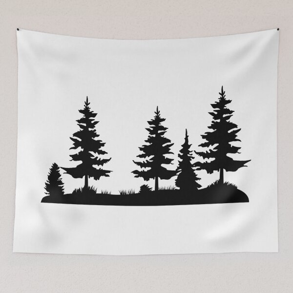 Item preview, Pine Forest Silhouette  designed and sold by MagnoliaLake.