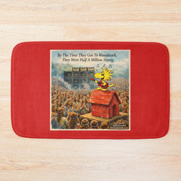Item preview, Woodstock Bird Takes the Stage – Retro Festival Cartoon designed and sold by Rick London Gifts.