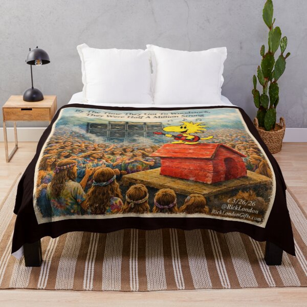Item preview, Woodstock Bird Takes the Stage – Retro Festival Cartoon designed and sold by Rick London Gifts.