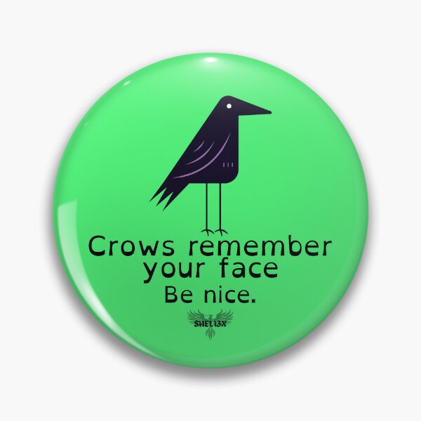 Item preview, Crows Remember your Face w/ Logo - Funny Crow Shirt for Bird Lovers and Corvid Fans designed and sold by Shel13X.