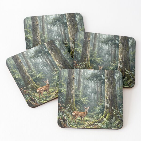 Item preview, Roe Deer Fawn In Deep Woodland designed and sold by Vista Atelier.