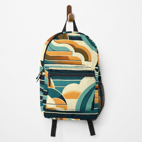Item preview, Geometric Sailboat at Crescent Moon Sea designed and sold by InkSmithery.