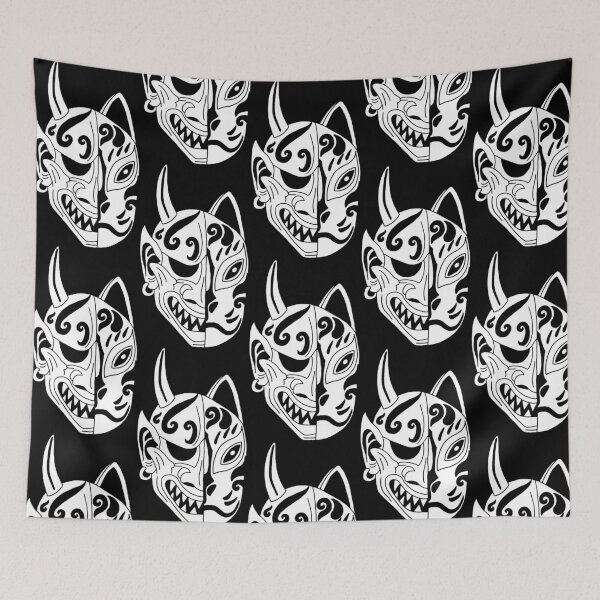 Item preview, Japanese demon cat (white) designed and sold by Lagueny.