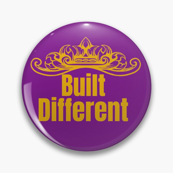 Item preview, Built Different Bold Attitude Quote Design designed and sold by PrataeAesthetics.