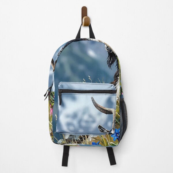 Item preview, Valais Blackneck Goat Resting With Blue Gentian designed and sold by Vista Atelier.