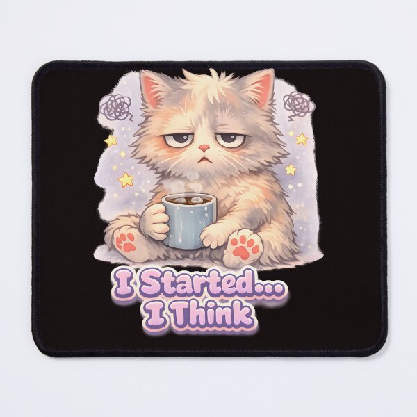 Item preview, Cold Coffee Cat – Cute Procrastination Mood designed and sold by Rawecz Studio.