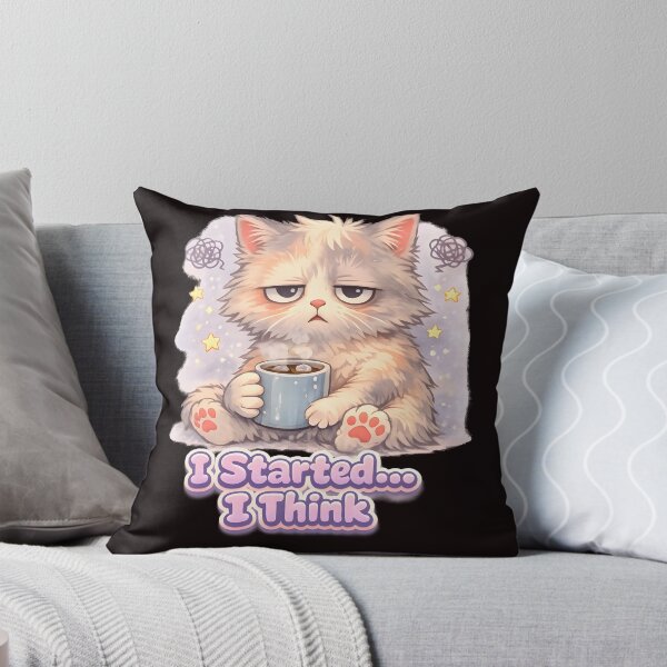Item preview, Cold Coffee Cat – Cute Procrastination Mood  designed and sold by Rawecz Studio.