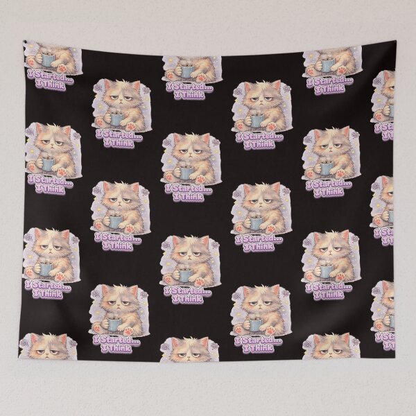 Item preview, Cold Coffee Cat – Cute Procrastination Mood  designed and sold by Rawecz Studio.