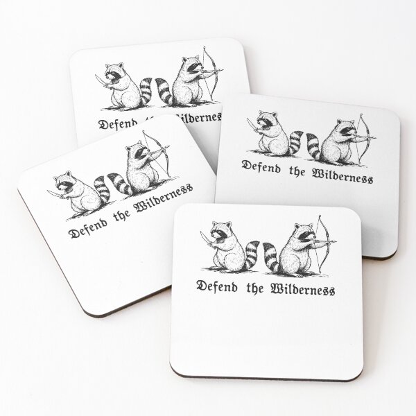 Item preview, Raccoons Defend The Wilderness designed and sold by krystalRomanart.