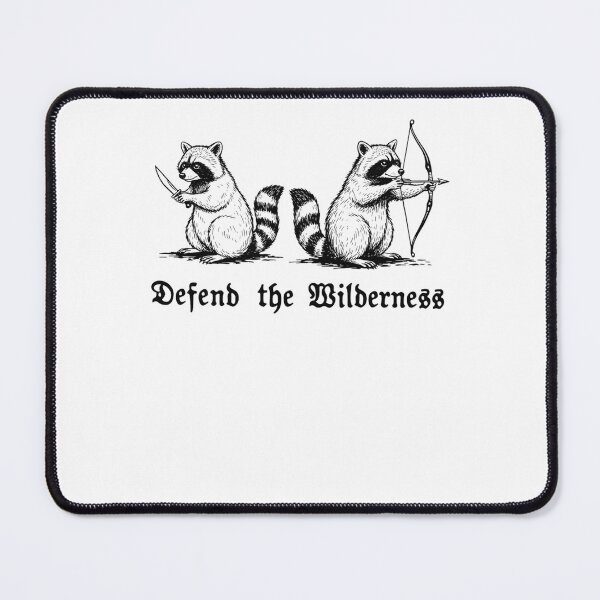 Item preview, Raccoons Defend The Wilderness designed and sold by krystalRomanart.