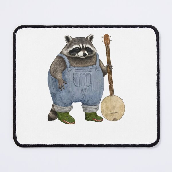 Item preview, Raccoon Playing Banjo designed and sold by krystalRomanart.
