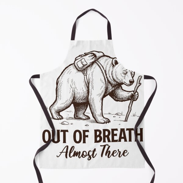 Item preview, Out Of Breath Hiking Bear Shirt, Funny Trail Hiking Design, Almost There Quote, Nature Lover Gift, Mountain Trek Tee designed and sold by TeeVerse27.