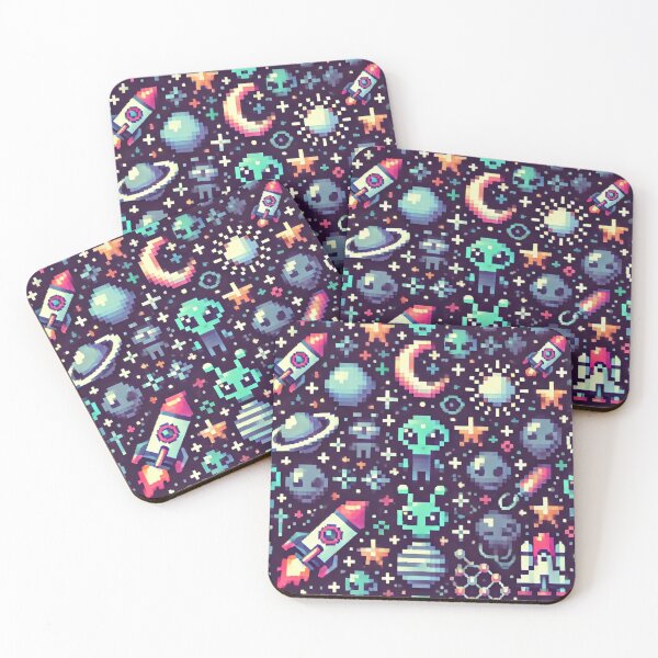 Item preview, space themed pattern designed and sold by TEEJAMBOREE.