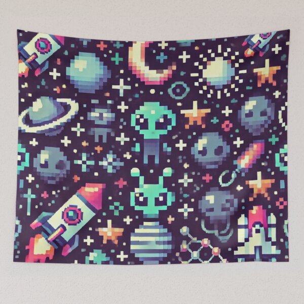 Item preview, space themed pattern designed and sold by TEEJAMBOREE.