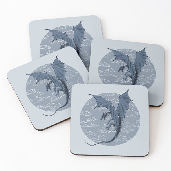 Item preview, Dragon in the Clouds - Ice Dragon Version designed and sold by Sophie Elaina Designs.