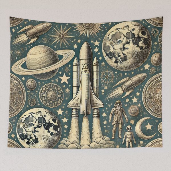 Item preview, space themed pattern designed and sold by TEEJAMBOREE.